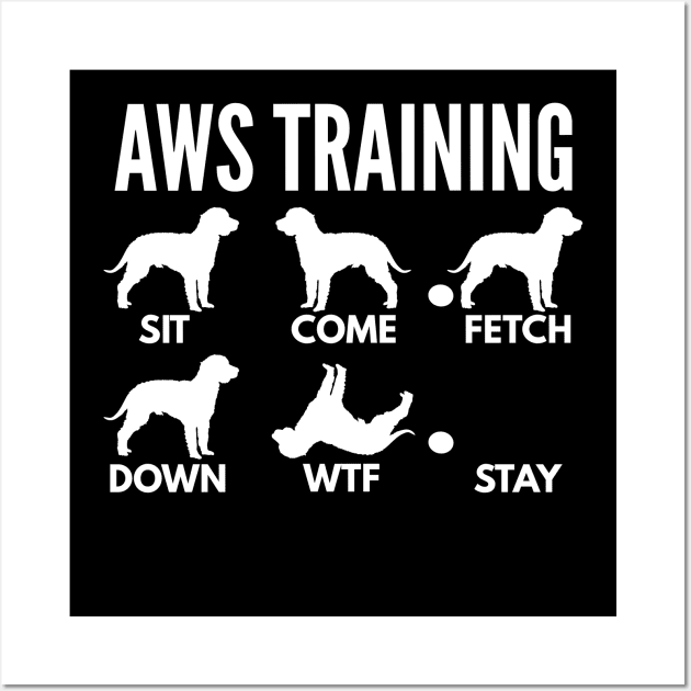 American Water Spaniel Training AWS Tricks Wall Art by DoggyStyles